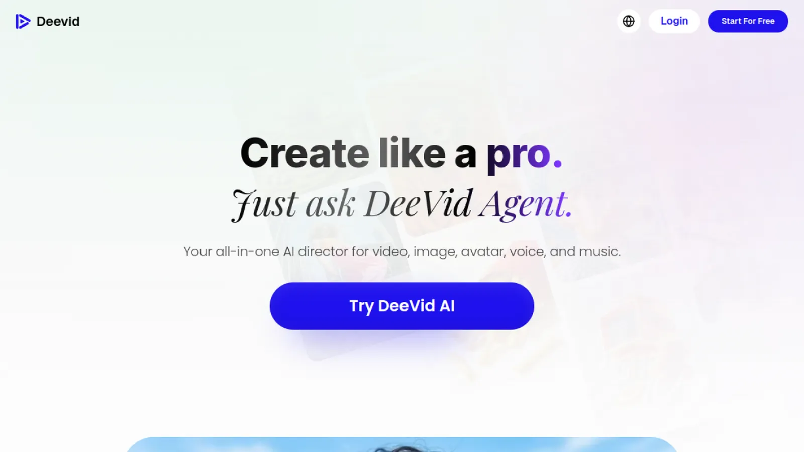 Deevid AI screenshot