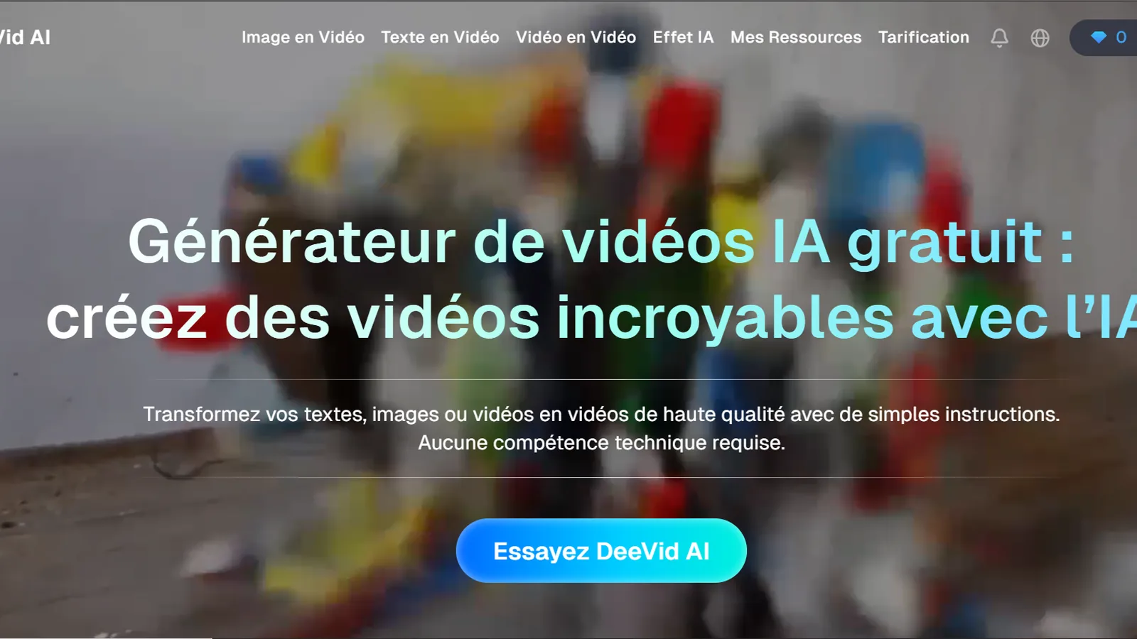 Deevid AI screenshot