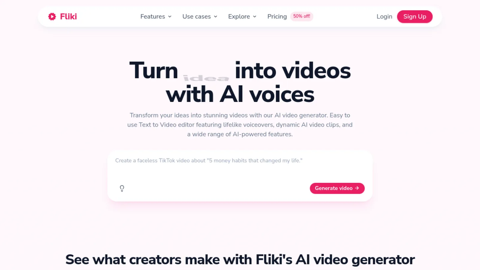 Fliki screenshot
