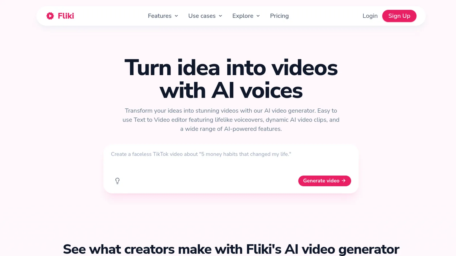 Fliki screenshot